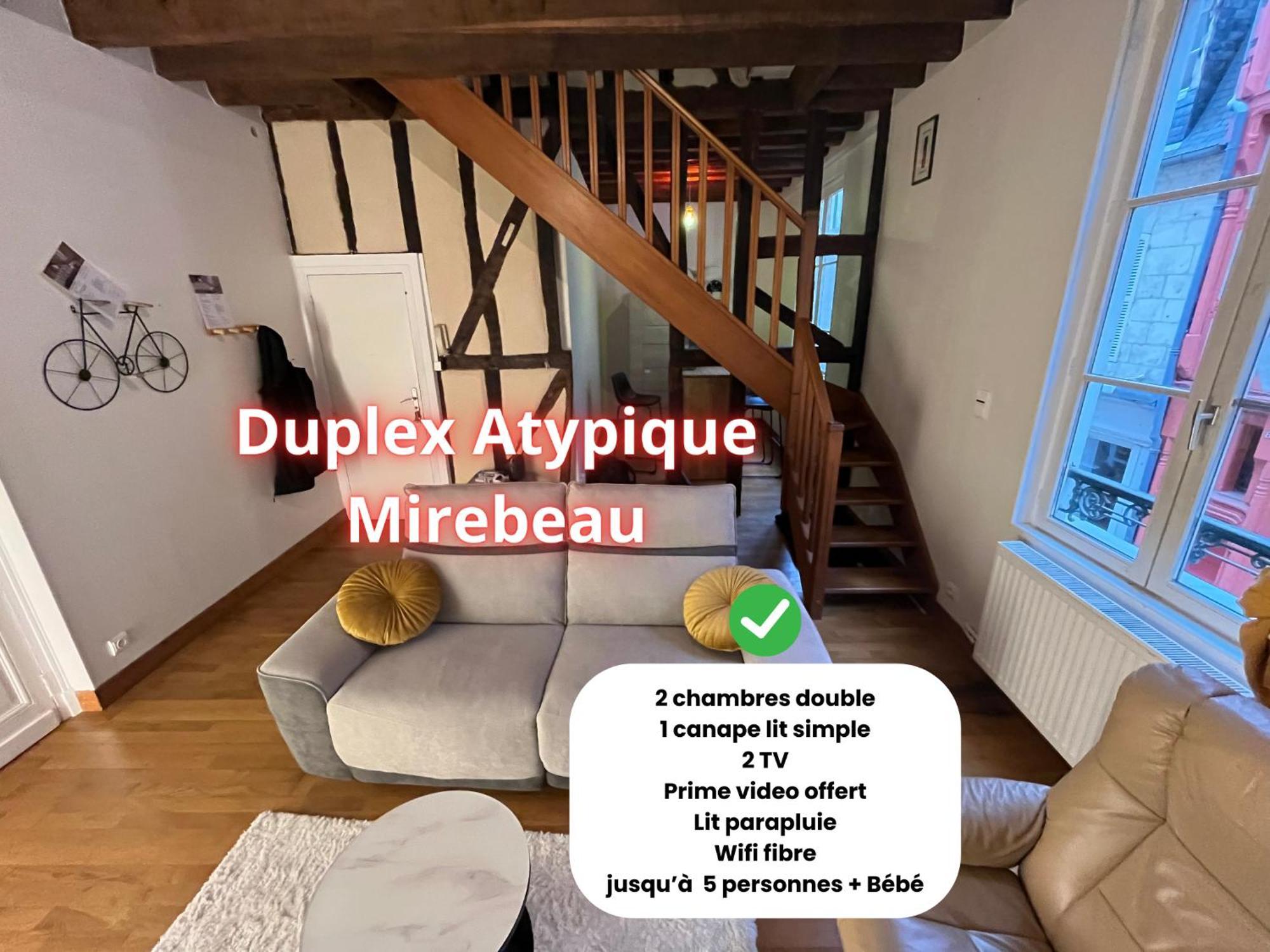 L'Atypique Mirebeau - T3 Duplex - Centre Historique Leilighet Bourges Eksteriør bilde
